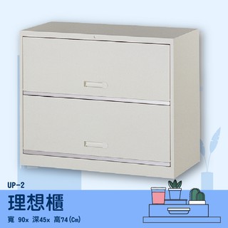 【理想收納櫃】 UP-2 理想櫃 隱藏式掀門二層式 文件櫃 收納櫃 分類櫃 報表櫃 隔間櫃 置物櫃