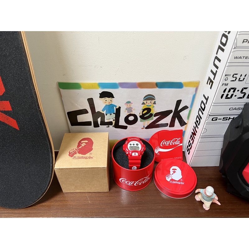 ［CHLOE ZK］G-SHOCK CASIO DW-6900 cocacola bape 可口可樂 聯名