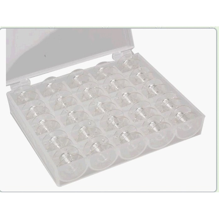 縫紉機塑膠梭芯盒 梭子盒(盒+25粒梭子)