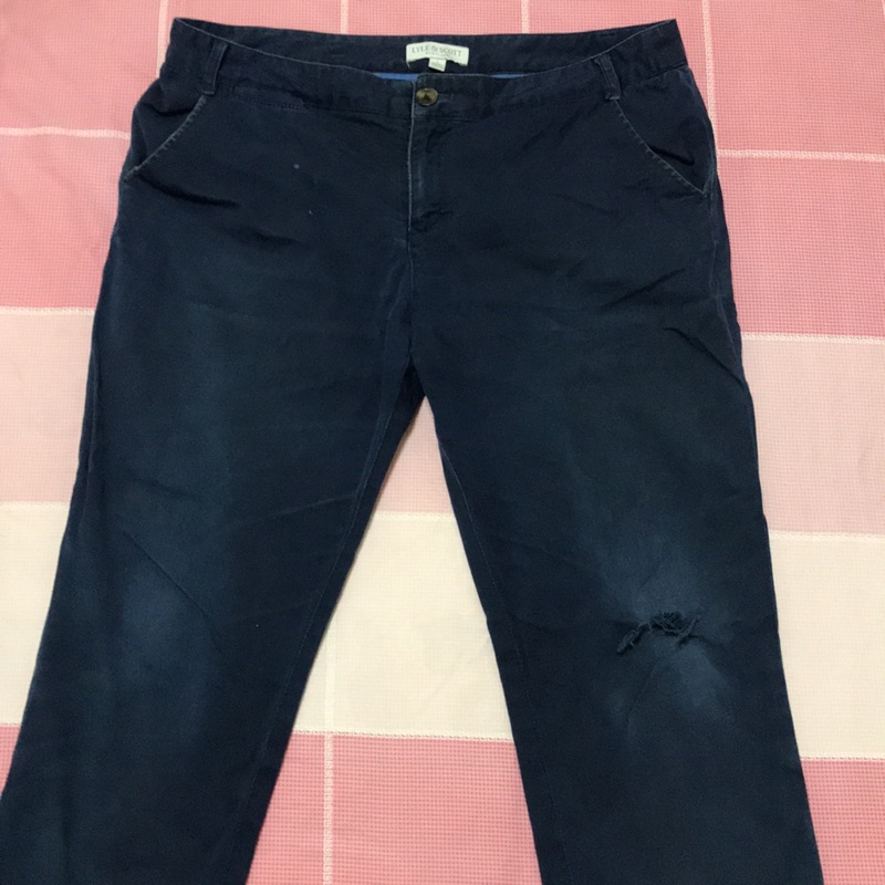 LYLE &amp;  SCOTT 藍色 長褲 slim版本 非Levi’s UA Edwin blueway