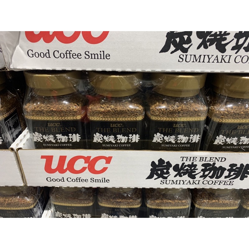 UCC 炭燒即溶咖啡 90公克 X 3瓶