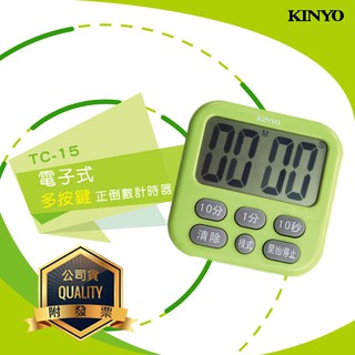 KINYO耐嘉 TC-15/TC-16/TC-18/TC-11 電子式正倒數計時器 大螢幕 磁吸 定時器 提醒器 倒數器