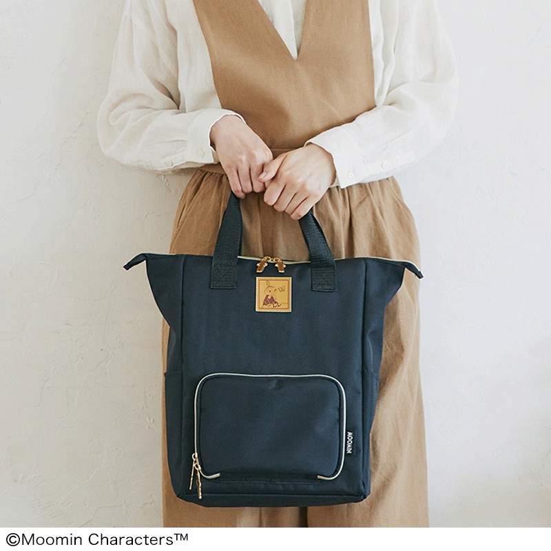 日本限定 北歐風 MOOMIN 嚕嚕米姆明 亞美小不點 兩用包 手提包 後背包雙肩包 書包 旅行包 雜誌揭載 附錄包