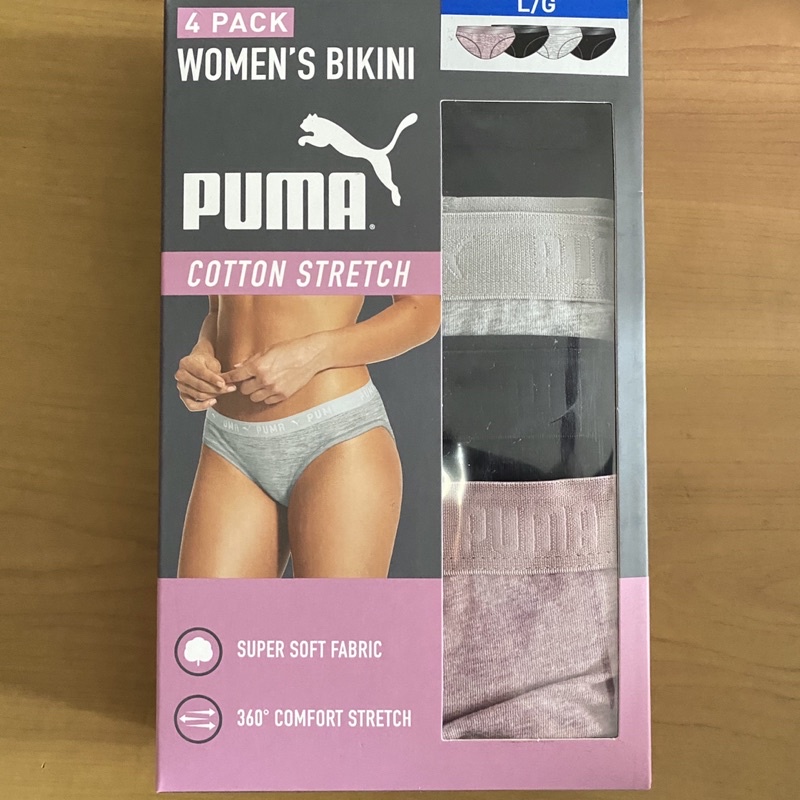 好市多新款puma 女內褲 4件組 現貨.           美規 尺寸偏大 XS相當於亞洲版的S-M