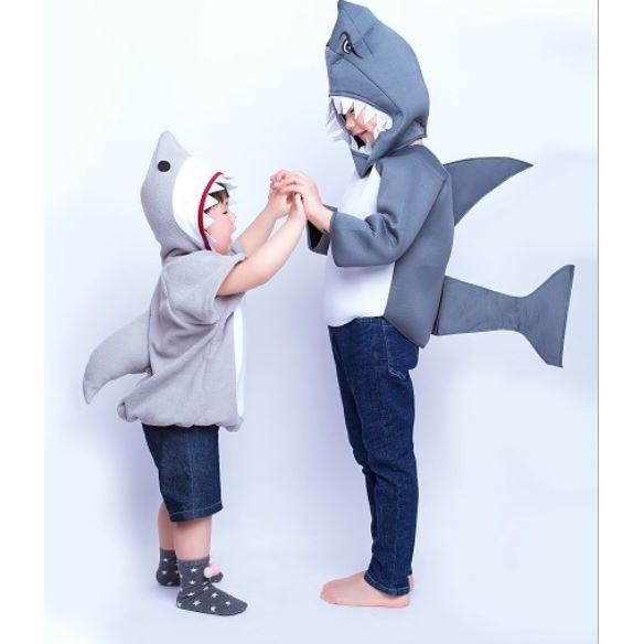🎃❤現貨N079❤萬聖節兒童鯊魚扮演裝扮服裝 萬聖節兒童鯊魚cosplay party裝扮 萬聖節 聖誔節(3款)
