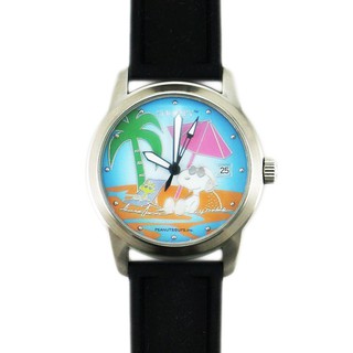 卡漫城 - 賠錢出清 Snoopy 矽膠 自動 機械錶 海灘 ㊣版 史奴比史努比 男錶 女錶 日期 卡通錶 手錶
