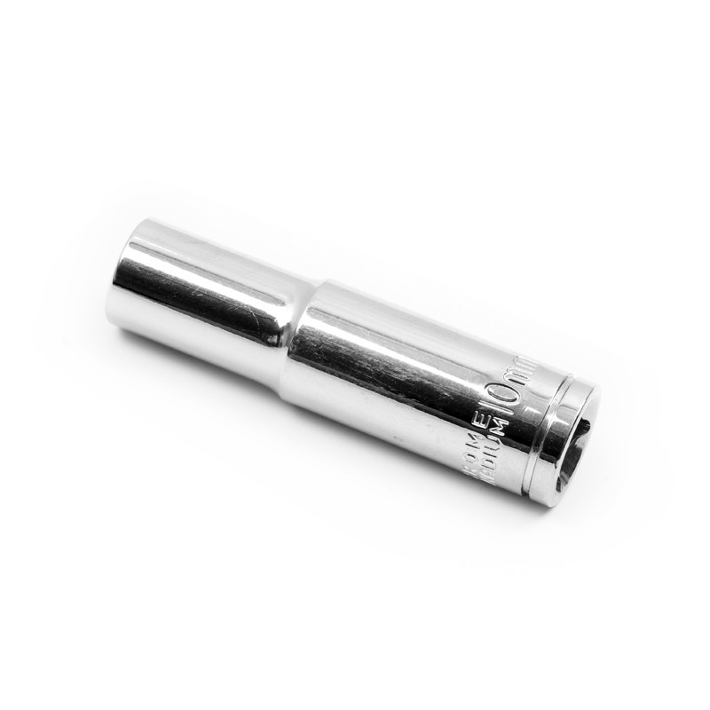 【iMOVER專業汽修】3分 10mm 六角長套筒 單顆 鉻釩鋼 鏡面 汽修工具
