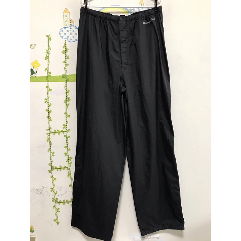 日本 mont-bell男生 防風防雨褲XL