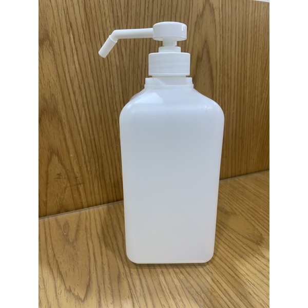 HDPE 33牙1000ml  75% 酒精  （空瓶）分裝瓶（含壓槍頭）附發票