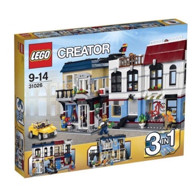 LEGO 樂高 31026 CREATOR創意系列-單車店與咖啡廳3 IN 1