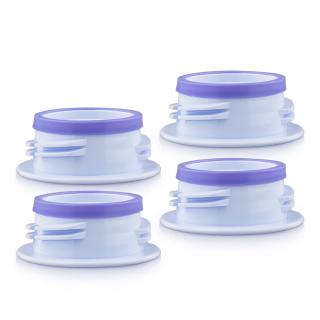 【Maymom】標準奶瓶轉接環4入組｜寬口轉標準口 奶瓶防漏 安全相容 多品牌通用