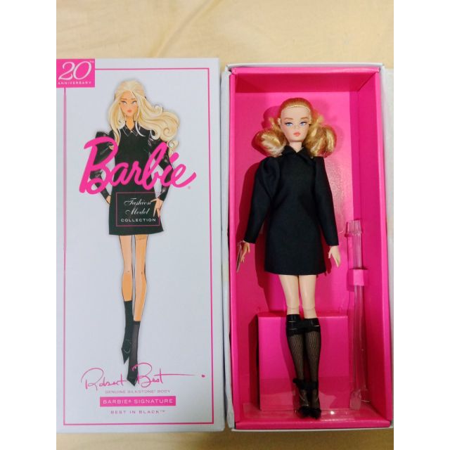 現貨：完美盒名模芭比bfmc best in black silkstone barbie