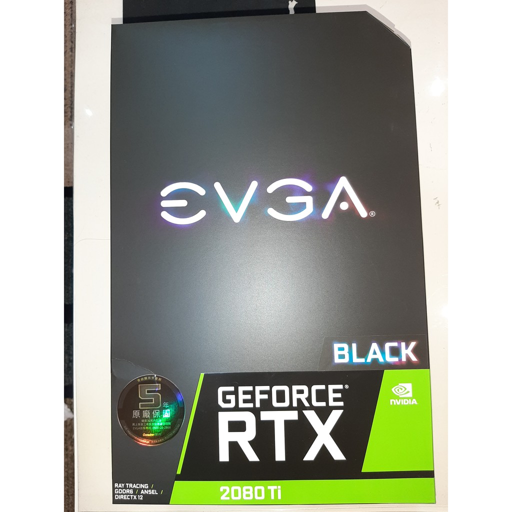 艾維克EVGA RTX2080Ti 11G Black Edition Gaming(近全新)