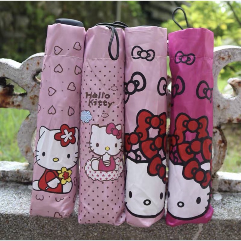 日系Hello kitty可愛粉色雨傘 折疊傘 4款