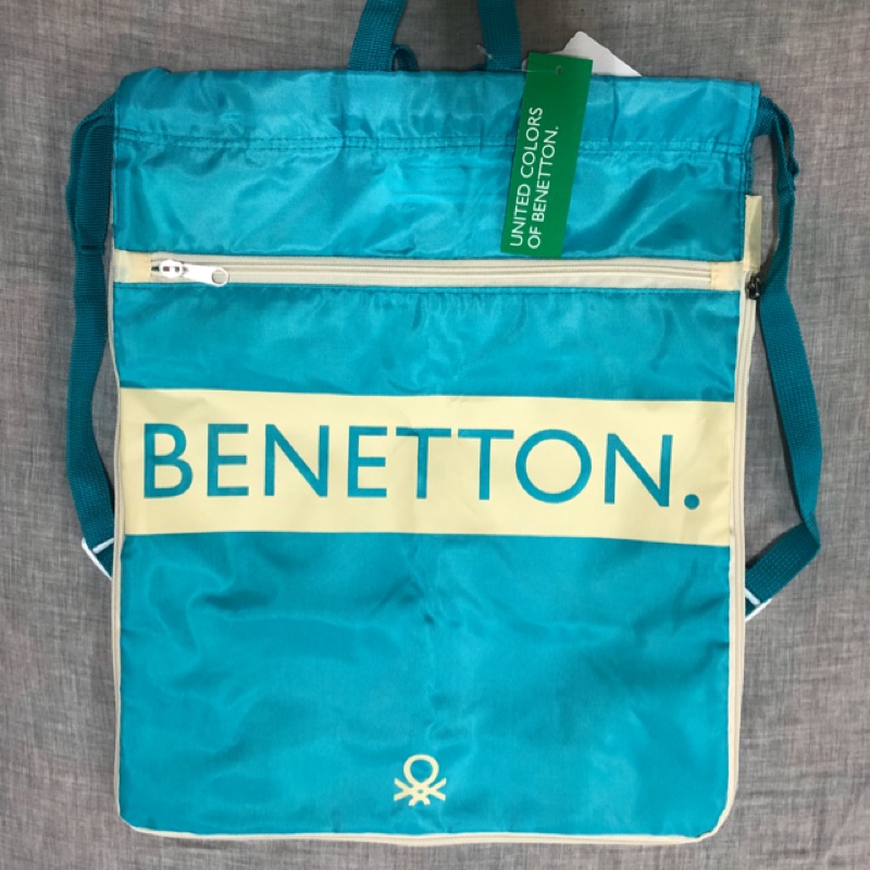 Benetton.班尼頓 鞋袋 束口後背包 泳具袋（全新）