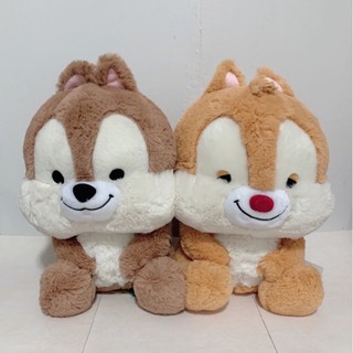 正版 Disney 迪士尼 奇奇蒂蒂 奇奇 蒂蒂 睡覺 睡眼 愛睏 超柔軟 PV絨 絨毛 坐姿 抱枕 玩偶 娃娃