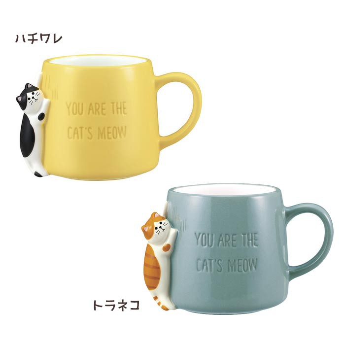 《齊洛瓦鄉村風雜貨》日本zakka雜貨 日本正版DECOLE  happycat系列造型貓抓馬克杯 貓抓造型茶杯 咖啡杯