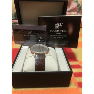 ROUND WELL 簡約風潮真鑽腕錶 RW3120R
