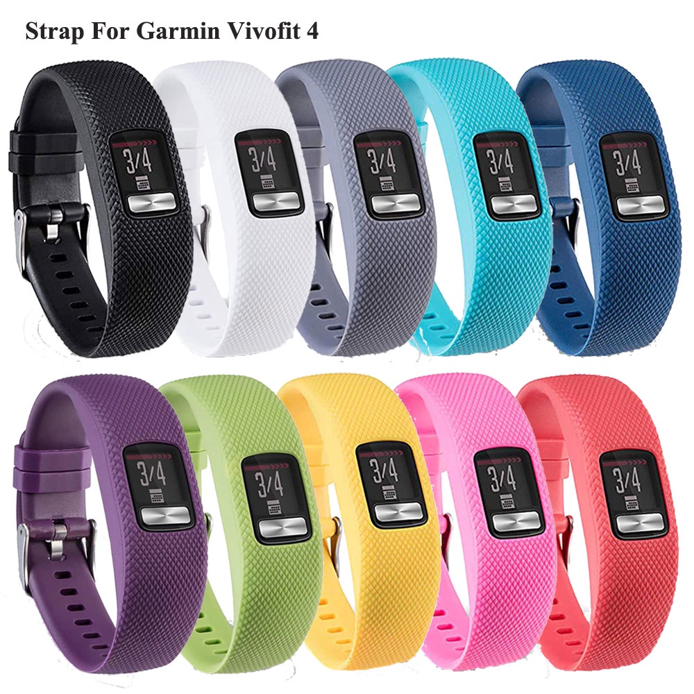 Garmin Vivofit 4 活動追踪器腕帶 Smartwatch 配件帶的矽膠替換帶