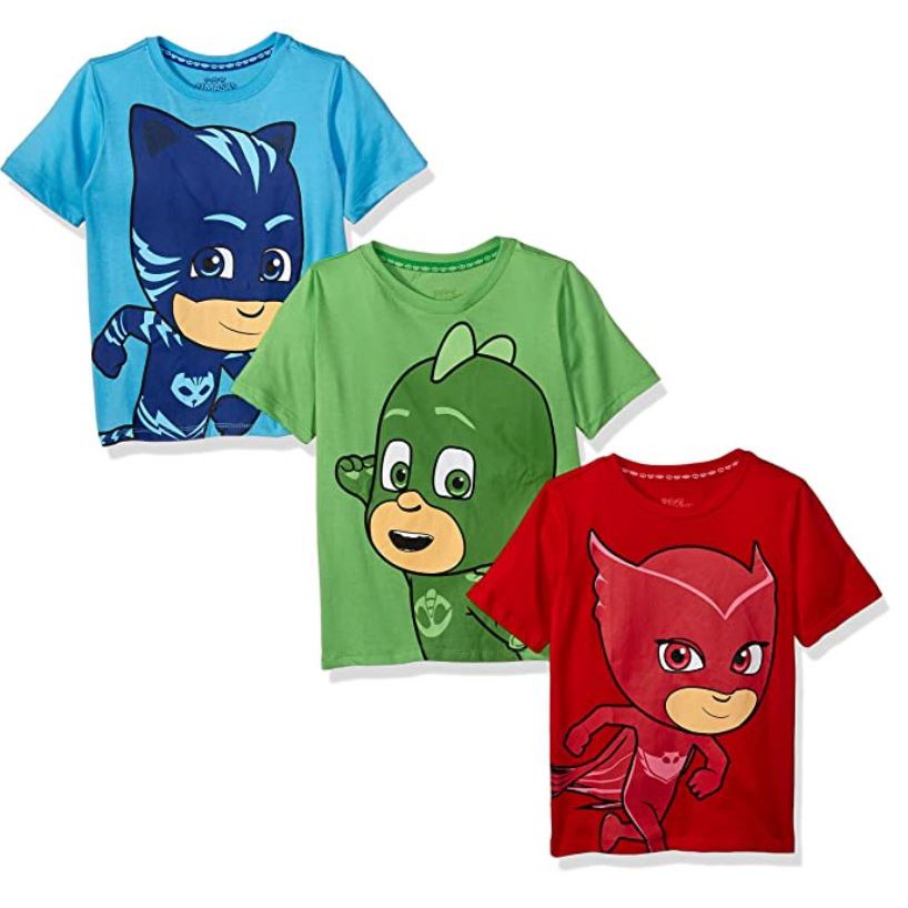 👍正版空運👍美國專櫃 睡衣小英雄 PJ MASKS 兒童 短袖上衣 三入組 T恤 T SHIRT 男童 3入組