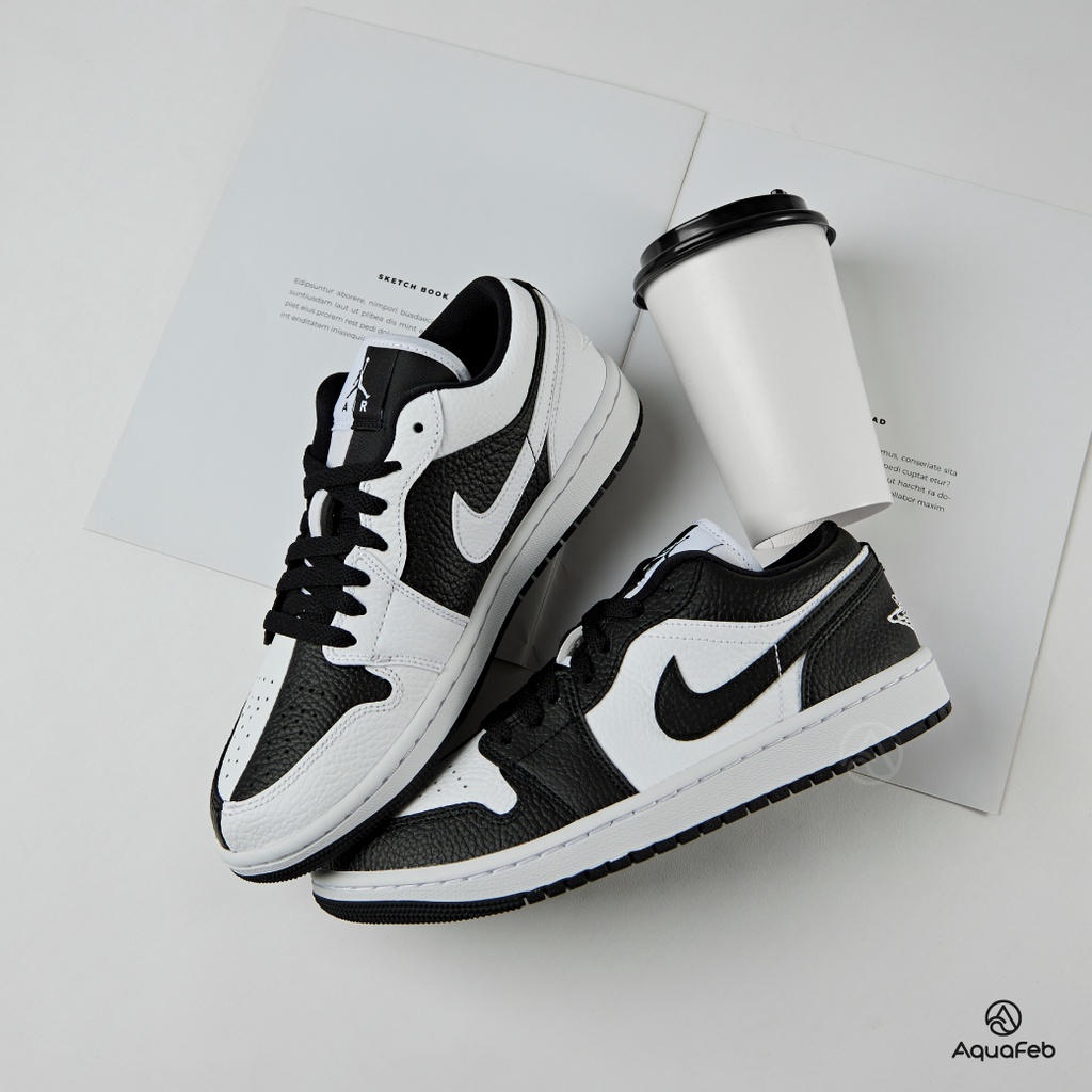 Nike Air Jordan 1 Low SE 女 黑白 低筒 陰陽 AJ1 休閒鞋 DR0502-101
