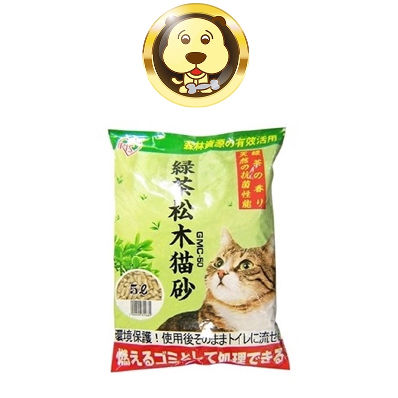 【IRIS】日本 YGMC50 綠茶松木貓砂 5L【培菓寵物】