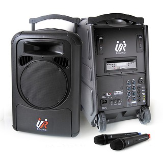 [全新]UR SOUND PA-9223CDNB 雙頻 CD/USB/SD 移動式無線擴音機 卡拉OK 伴唱機 移動式