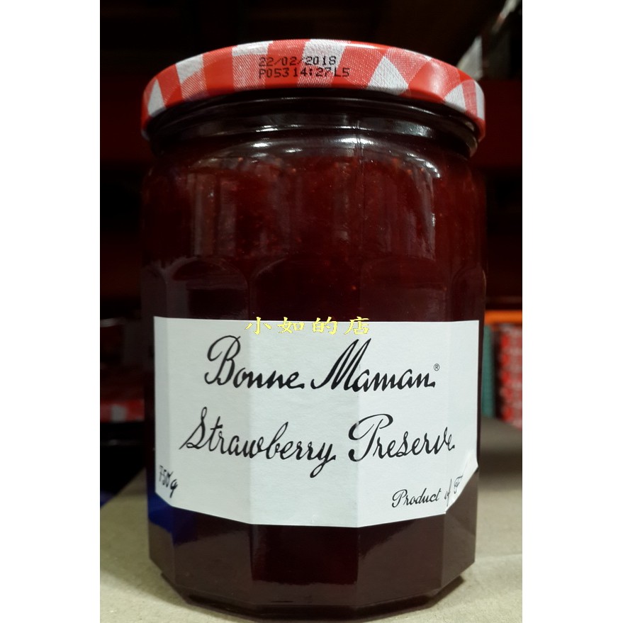 【小如的店】COSTCO好市多代購~法國 BONNE MAMAN 草莓果醬(每瓶750g)玻璃瓶 109857