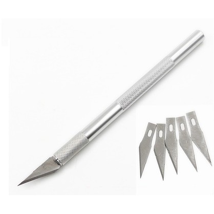 四驅車 DIY工具 模型專用 筆刀 雕刻刀 切割刀 (附六片刀刃)