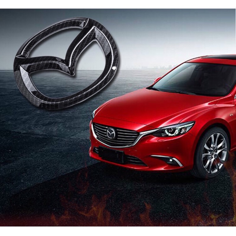 🔹HITO🔹 Mazda3 Mazda6 馬自達 前後碳纖維標示改裝貼片
