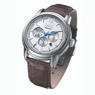 愛彼特ARBUTUS AR612SWF 三眼設計機械錶 多功能機械錶 真牛皮啡色錶帶 原廠公司貨