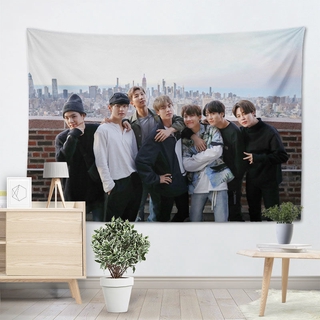 現貨房間背景掛布小掛布墻壁掛布日系床頭掛布背景布BTS防彈少年團掛布 