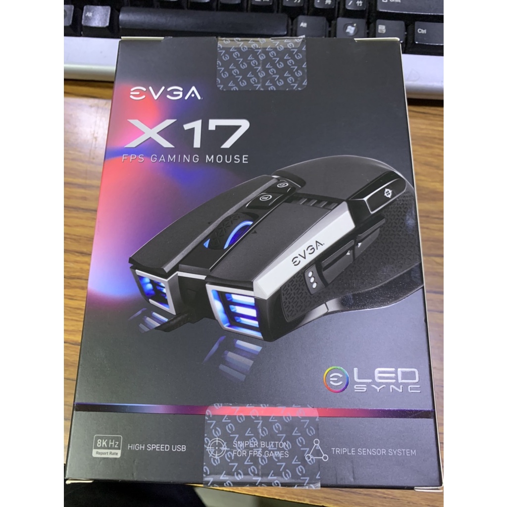 點子電腦-北投◎ 全新未拆 EVGA X17 FPS GAMING MOUSE 電競滑鼠 遊戲滑鼠 900元
