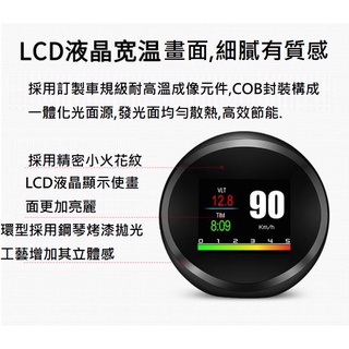 車載HUD 抬頭顯示器 P11 OBDII+GPS儀表 多功能車速水溫顯示器 車況效能測試 多核心效能穩定性高-D