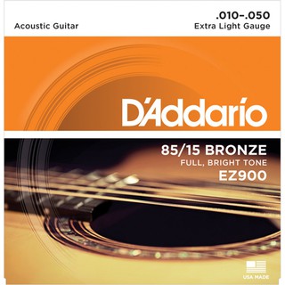 【3件95折】D’Addario EZ900 (10-50) 民謠吉他弦 吉他弦 木吉他弦 黃銅 青銅 DAddario