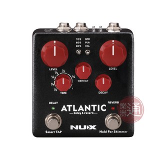 NUX / Atlantic 延遲/殘響效果器(Delay/Reverb)【樂器通】