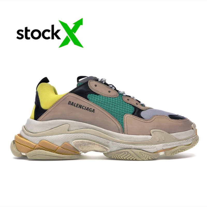 balenciaga triple s green