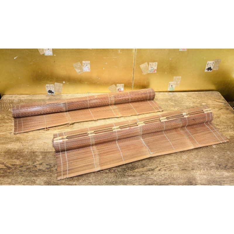 老日本昭和初期老件茶席竹簾一對茶道具花道具室內裝飾花瓶茶藝抹茶碗園藝屏風老民藝和室 蝦皮購物