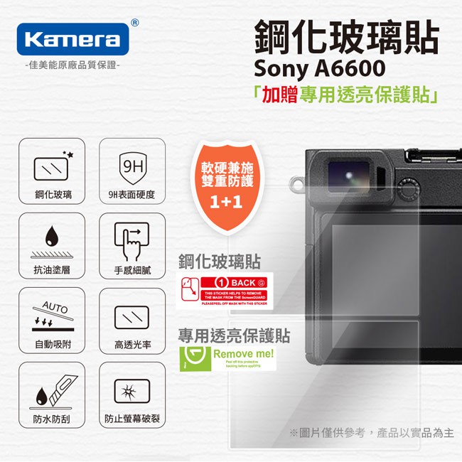😎佬司機附發票😎 適用 Sony A6600 相機 鋼化玻璃貼 2.5D 1+1 買一送一 (玻璃貼+一般貼)