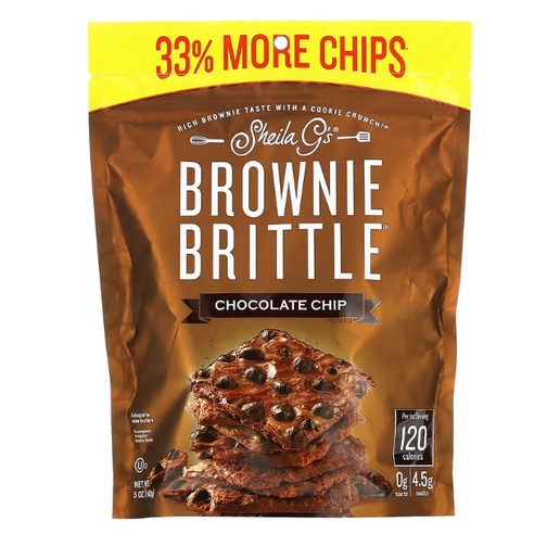 🍬加量版！Sheila G's Brownie Brittle 布朗尼脆餅 巧克力脆餅 巧克力碎片 海鹽焦糖 低卡零食