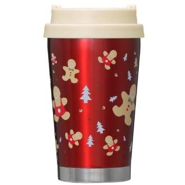 星巴克 Starbucks 2019 日本聖誕節限定 紅色薑餅人 隨行杯。保溫杯。馬克杯