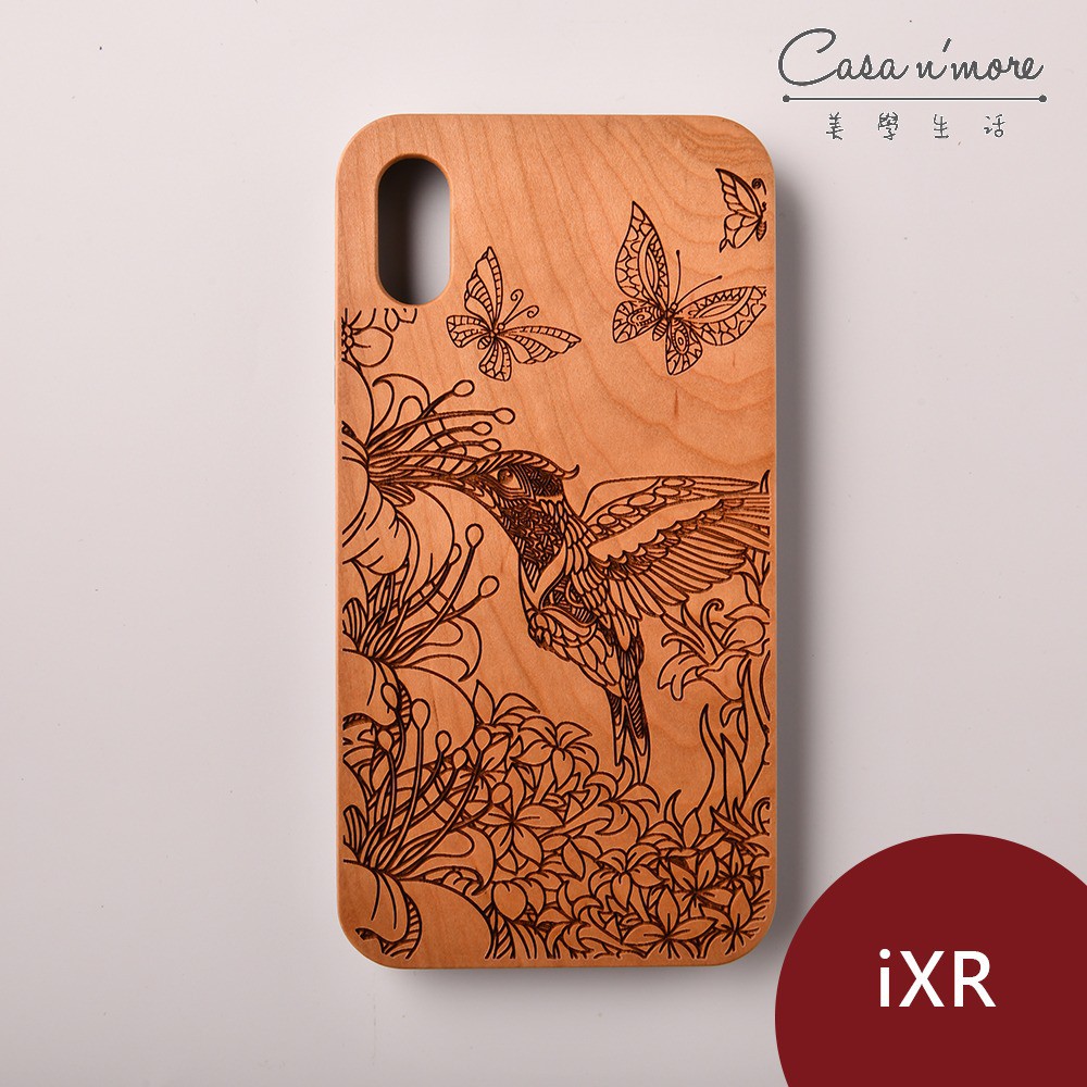 Woodu 木製手機殼 蜂鳥信念 iPhone XR適用