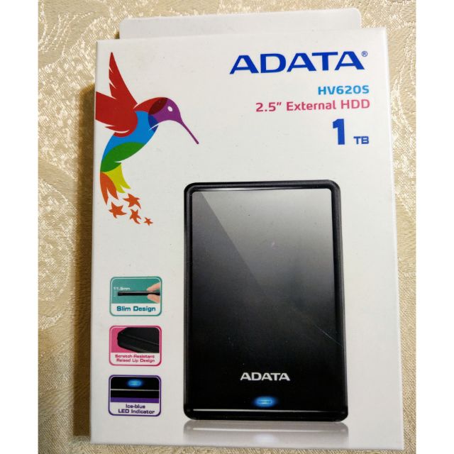 薄型 威剛ADATA 1T 1TB USB3.1 HV620S 2.5吋隨身硬碟