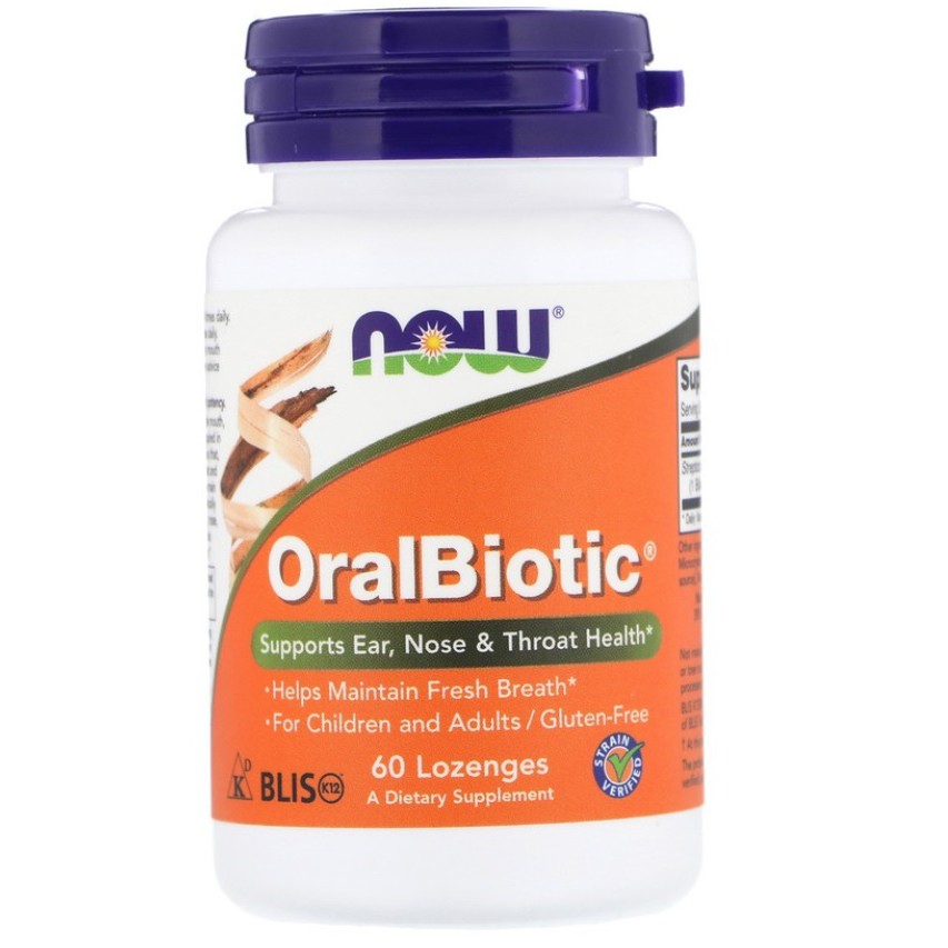 現貨 Now Foods OralBiotic Blis K12 口腔益生菌含片60粒