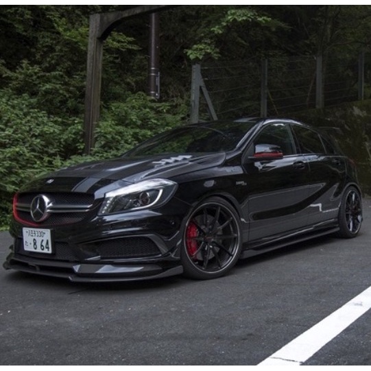 【Mr.car】Benz A45 W176 Varis 碳纖維 引擎蓋 雙層 前下巴 側裙 後下巴 後定風翼 尾翼