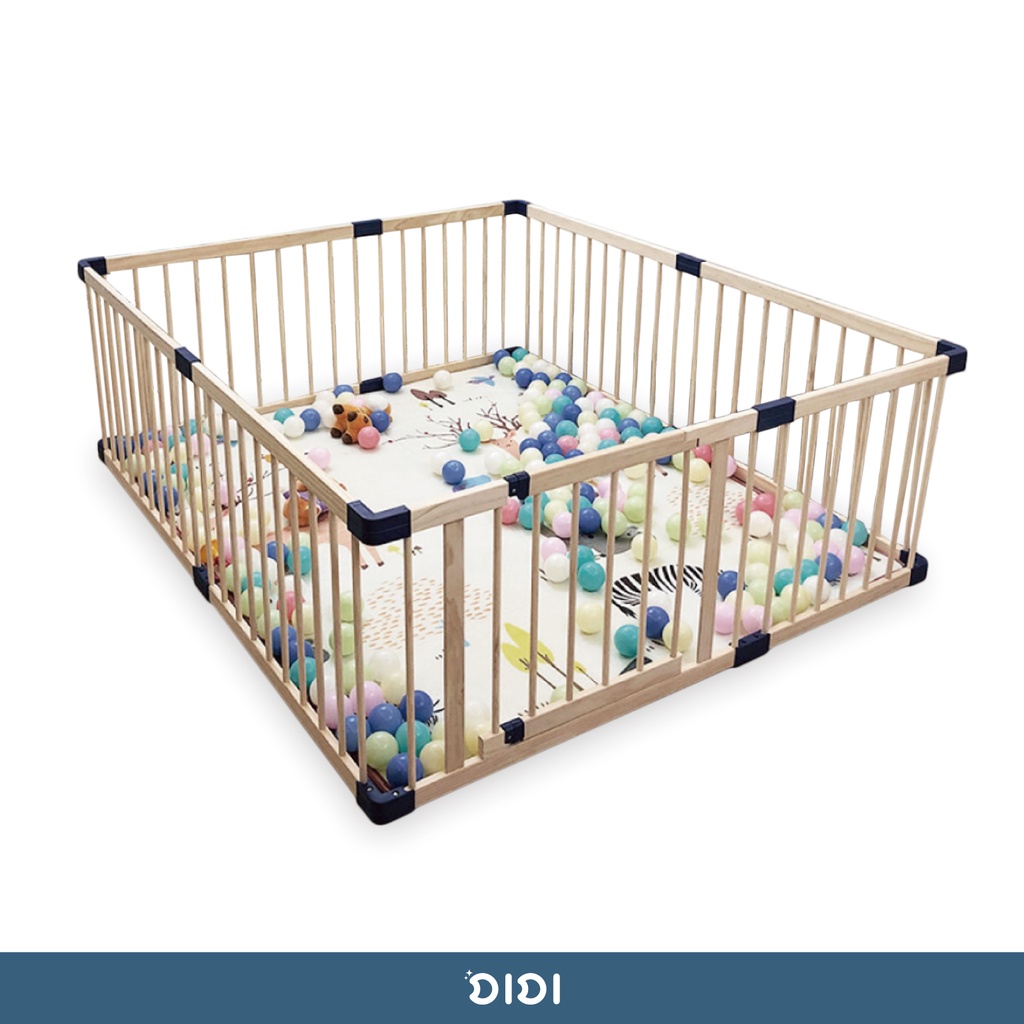 【DIDI】實木遊戲圍欄，遊戲圍欄、遊戲床、球池、嬰兒圍欄、幼兒圍欄、柵欄、安全門欄