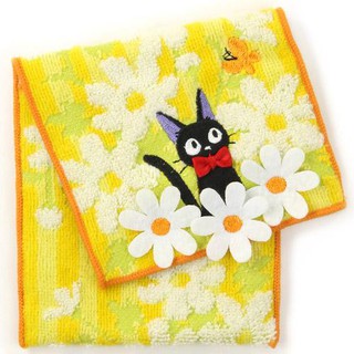 現貨 日本宮崎駿動畫魔女宅急便黑貓方便的口袋毛巾