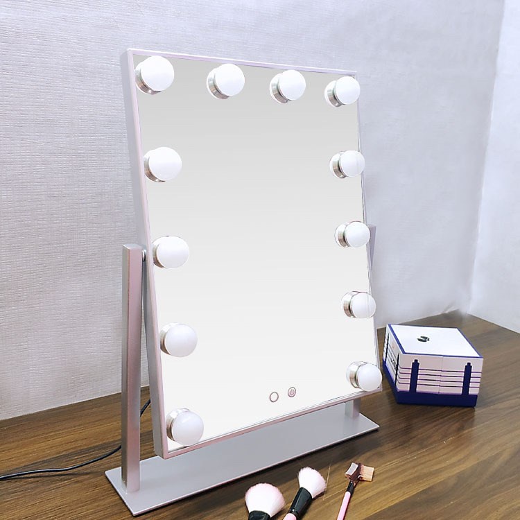 LED化妝鏡帶燈泡 台式結婚梳妝鏡燈 直播美顏補妝鏡子