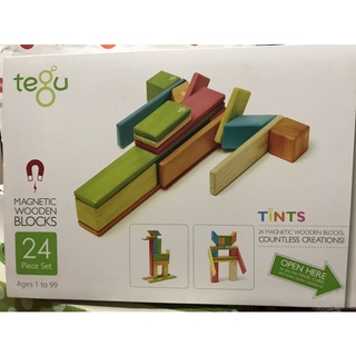 tegu 磁力積木 磁鐵積木 Tints 24件 6件 口袋 磁性積木Magnetic Wooden Blocks