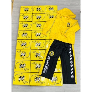 【Biker Shop】Mooneyes兩截式雨衣 騎士雨衣 月亮眼睛 黃色 黑色